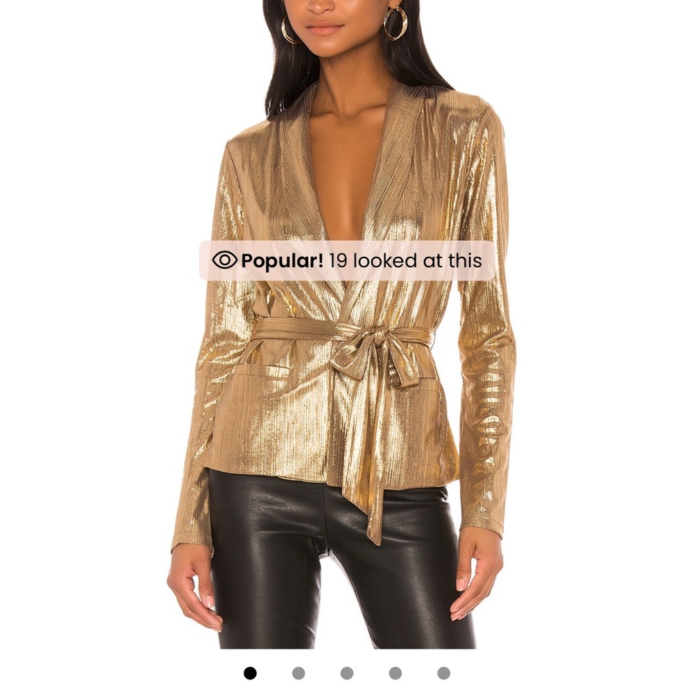 Revolve super down desiray tie blazer